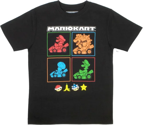 Vista 4 de Nintendo Super Mario - Paquete de 2 sudaderas con capucha y camiseta para niños Super Mario con capucha