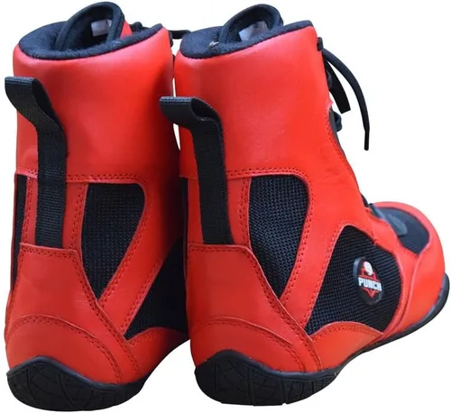 Vista 6 de Rightpunch - Zapatos de boxeo transpirables para hombres, mujeres y jóvenes Zapatos de boxeo antideslizantes y ligeros con suela de goma