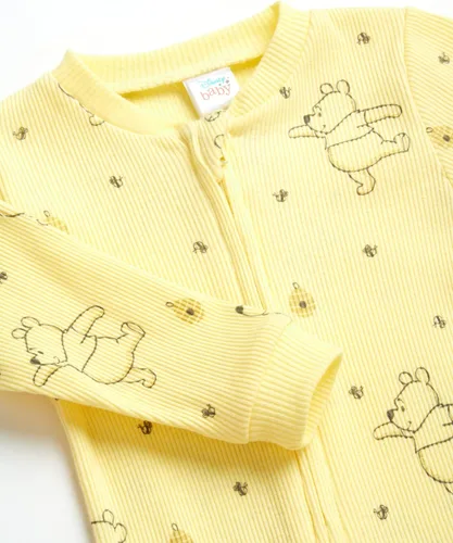 Vista 3 de Disney Mameluco de Minnie Mouse para bebé niña, paquete de 2 mamelucos con pies (0-9 meses)