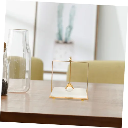 Vista 3 de Square Metal Napkin Holder for Table Elegant Rustic Napkin Dispenser Decorative Design for Dining Room Kitchen Hotel for