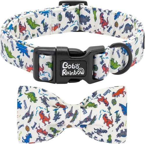 Vista 24 de Collar para perro, con estampado de tiburón, collar para cachorro, collar para mascotas, collar de lazo para perros, suave, duradero, ajustable