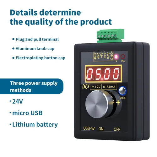 Vista 4 de Nuevo generador de señal digital 4-20mA 0-10V Voltaje 0-20mA Transmisor de corriente USA (con batería)