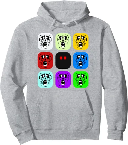 Vista 3 de Sudadera con capucha Zombie Rush Zombies, Negro, S
