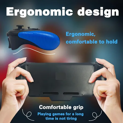 Vista 6 de Tingkengse Controlador de interruptor para Nintendo SwitchOLED, controlador Joypad Switch Pro de una pieza para modo de mano