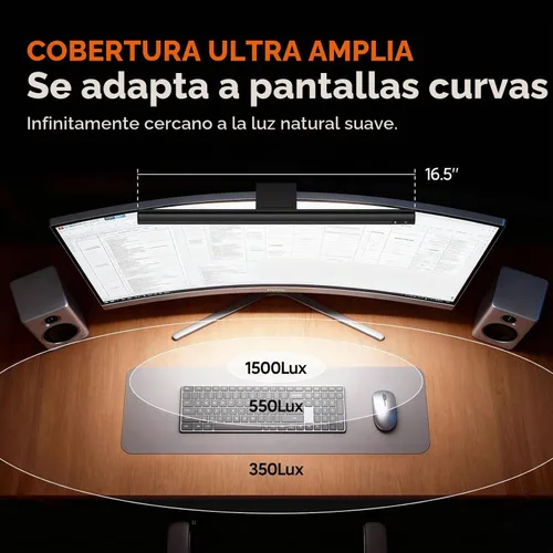 Vista 2 de LYMAX Barra de luz para monitor de computadora