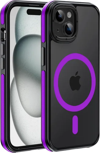Vista 11 de Funda magnética fuerte para iPhone 12 Pro Max [Protección de grado militar de 10 pies] Compatible con MagSafe, funda protectora a prueba de golpes