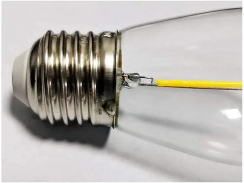 Vista 2 de Lxcom Lighting Paquete de 25 bombillas LED S14 blancas 6000K 120V 1W E26 inastillables impermeables Edison bombillas de repuesto para interiores