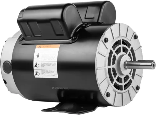 Vista 2 de 3.7 HP 3450 RPM, marco 56, 230V, 17.2Amp, eje de 5/8", motor de compresor de aire monofásico NEMA