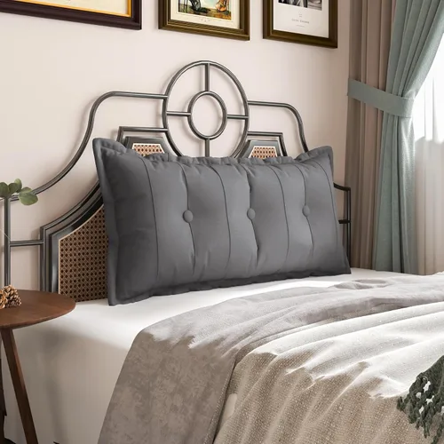 Vista 11 de VERCART Almohada grande para cabecero, almohada de sofá cama, almohada de lectura, almohada de cabecera de cama, almohada de apoyo