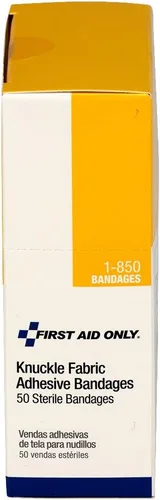 Vista 2 de First Aid Only 1-850 vendajes para nudillos, vendajes adhesivos de tela tejida pesada, 50