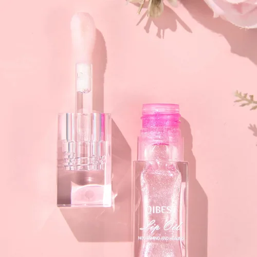 Vista 9 de 2 Piezas Aceite de Brillo Labial Hidratante Mágico que Cambia de Color con Efecto Voluminizador, Lápiz Labial de Brillo Resplandeciente, Brillo