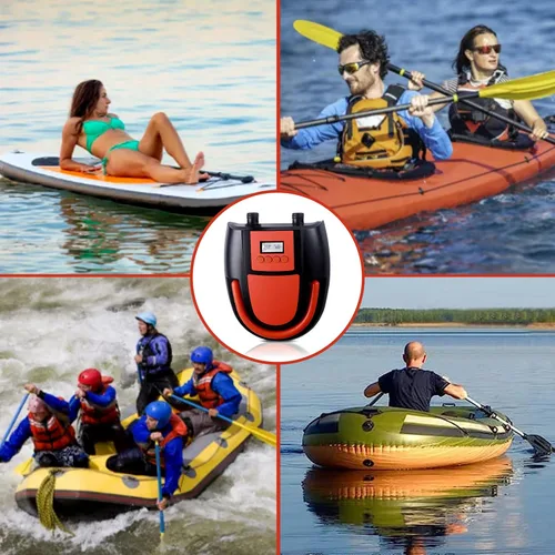 Vista 6 de Paddle Board Pump, SUP Electric Pump,20PSI-22PSI Portable Air Compressor with Auto-Off, Deflation Function, Inflator and Deflator for Inflatables