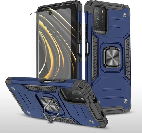 Vista 9 de Asuwish Funda de teléfono para Xiaomi Redmi Note 10 5G con cubierta protectora de pantalla de vidrio templado y accesorios para celda Soporte