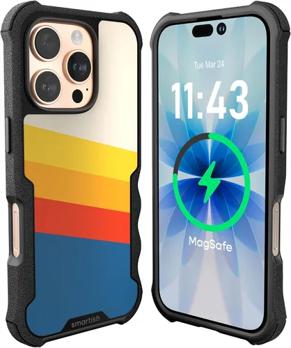 Vista 71 de Smartish Funda para iPhone 12 Pro Max Armor - Gripzilla [resistente + protectora] Funda de agarre delgada y resistente - Black Tie Affair