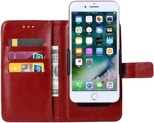Vista 2 de Funda para Luckeu C24U + 4 HD Film Protector Protector de Pantalla Vidrio Templado - Funda para teléfono con ranuras para efectivo y tarjetas