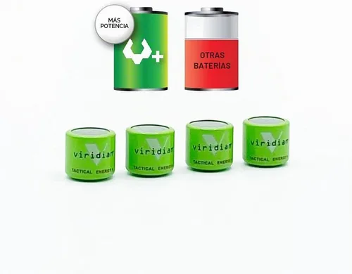 Vista 5 de Batería de Litio Viridian CR1 / 3N 3V (paquete de 4).
