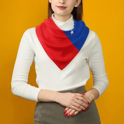 Vista 5 de Calculay Bandana con bandera venezolana, turbante, diadema para la cabeza, pulsera cuadrada, accesorios decorativos para el cabello, 25 x 25 pulgadas
