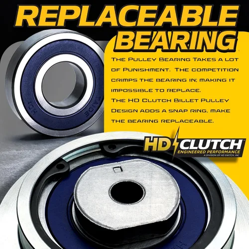Vista 6 de HD Switch HiTorque 210 pies libras (OEM es 125) BIGBearing PTO Clutch 917-05184 se adapta a Cub Cadet Tank L48 L54 L60 S60 X600 Z500 Z700 X648, X654