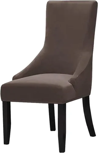 Vista 26 de Juego de 1 fundas elásticas para silla con respaldo de ala, protector reutilizable para silla de brazo, protector lavable para silla de comedor