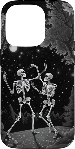 Vista 16 de iPhone 12 mini Estética Ocultista Grunge Gótico Esqueleto Bailando Halloween Case