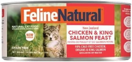 Vista 18 de Feline Natural New Zealand Comida Enlatada para Gatos Alimento Húmedo, Alto en Carne, Bajo en Carbohidratos y Sin Granos Comida Húmeda para Gatos