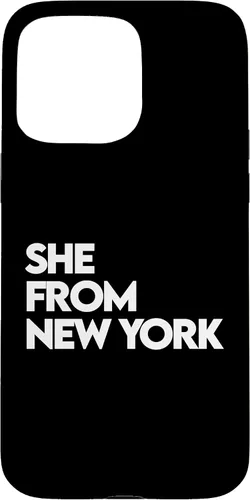 Vista 31 de She from New York Shirt, She's from NY NYC, Bronx, 713 832 Case for iPhone 17