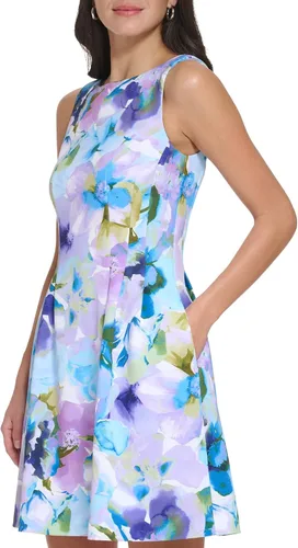 Vista 2 de Jessica Howard Vestido casual con estampado pequeño para mujer