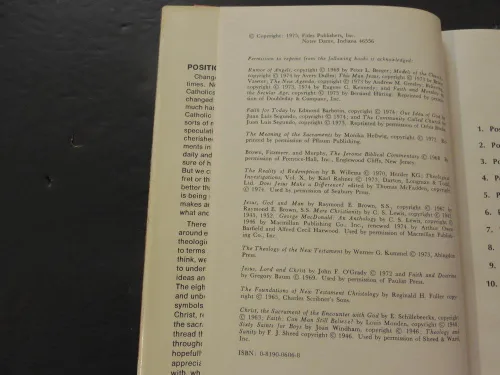 Vista 3 de Positioning Belief In The Mid Seventies hc William J Bausch 1975
