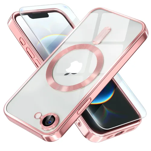 Vista 109 de Misea Funda magnética para iPhone 14 compatible con MagSafe [nunca amarillenta] [protección contra caídas de grado militar] protector completo