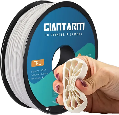 Vista 8 de GIANTARM Filamento PETG, precisión dimensional de 1.75 mm +/-0.02mm, carrete de 1 kg (2.2 libras), embalaje al vacío, para impresoras 3D, verde
