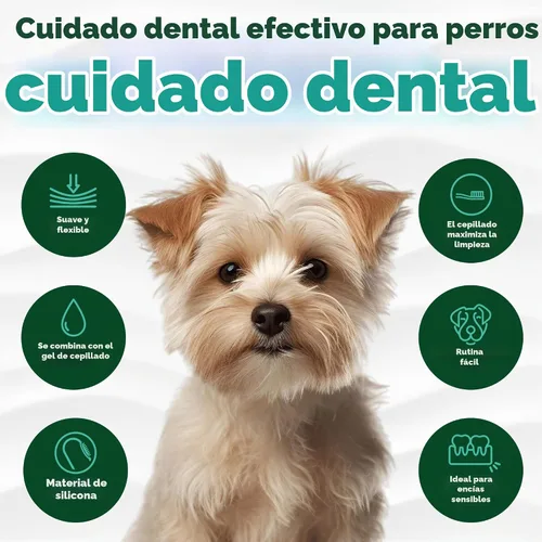 Vista 5 de TropiClean Cepillos de dientes Fresh Breath Finger para perros y cachorros Alternativa de cepillo de dientes suave suave para una fácil limpieza