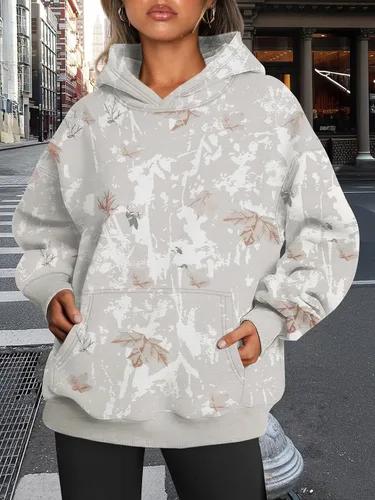 Vista 60 de Trendy Queen - Sudaderas extragrandes con capucha para mujer, suéteres de manga larga, sin botones, de vellón, de otoño, ropa de invierno