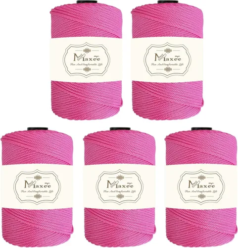 Vista 95 de Cordón de macramé de poliéster de alta calidad de 0.118 in × 218 yardas, 0.118 in, 100% polipropileno, ideal para ganchillo, ganchos de pared