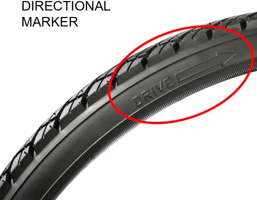 Vista 4 de Zol BMX Alambre Bicicleta Neumático 20x1.75C G5001 Negro