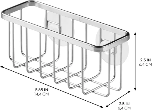 Vista 27 de InterDesign Gia ventosa para cocina, Acero inoxidable, Pulido, normal