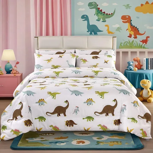 Vista 13 de MAG Juego de edredón floral de 3 piezas, tamaño individual, juego de ropa de cama de microfibra con estampado de flores negras, para todas