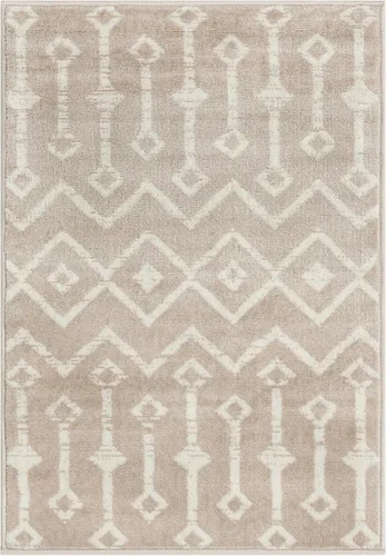Vista 3 de Unique Loom Enrejado Marroquí Colección Trellis Geométrica Transicional Beige/Marfil Alfombra Área (10 pies 8 pulgadas x 16 pies 5 pulgadas)