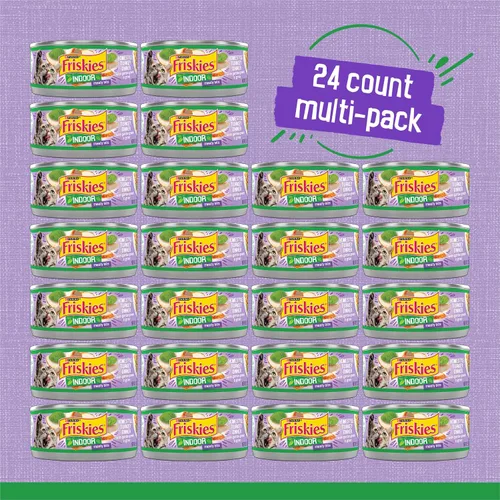 Vista 4 de Alimento húmedo para interior para gatos Purina Friskies, 24 unidades de 5.5 oz