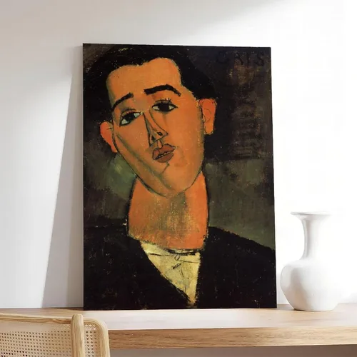 Vista 7 de DUYIGCR Juan Gris Portrait of Juan Gris Poster for Room Aesthetics Canvas Wall Art Poster And Print Frame-style 12x18inch(30x45cm)
