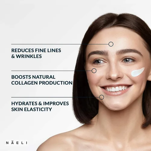 Vista 6 de NAELI Hidratante facial SPF 30 y crema de retinol, día y noche, colágeno antienvejecimiento y ácido hialurónico para el cuidado de la piel, regalo