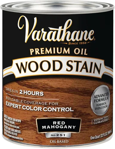 Vista 3 de 1 cuarto de galón Rust-Oleum Brands 211728H Gunstock Varathane - Tinte para madera interior a base de aceite (paquete de 2)