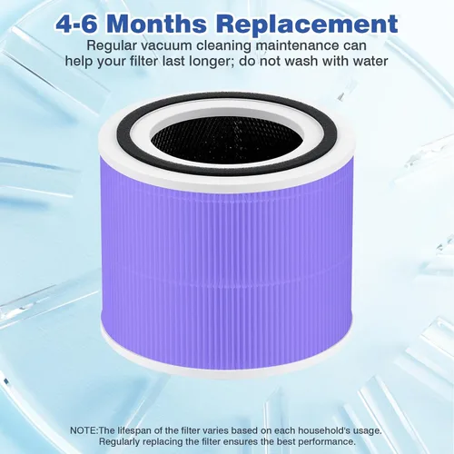 Vista 8 de DAYETTE AP301 AP302 - Filtro purificador de aire HEPA H14 de repuesto, diseñado para alergias a olores de mascotas, carbón activado Filtro