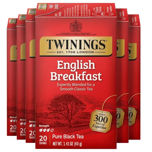 Vista 65 de Twinings Bolsas de té negro Blackcurrant Breeze envueltas individualmente, 20 unidades (paquete de 1), dulce, sabor picante, con cafeína, disfruta