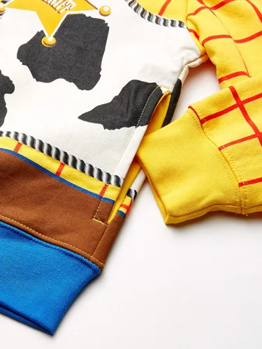 Vista 4 de Disney Disfraz de Sheriff Woody Toy Story para niños pequeños con capucha