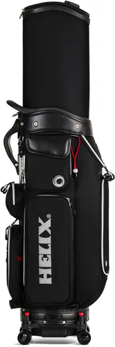 Vista 3 de HELIX -Bolsa de carrito de golf de golf, fácil de transportar, bolsa retráctil para carrito de golf con chasis de ruedas de bloqueo y empuñadura