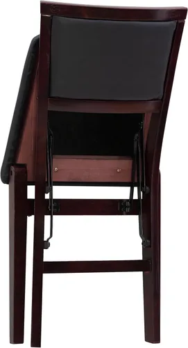 Vista 13 de Linon Minix Dark Espresso Pad - Silla plegable en un juego de dos