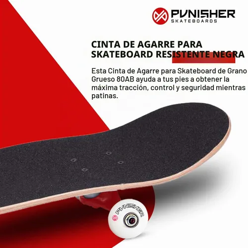 Vista 6 de Punisher Monopatín para niñas completo con rodamientos ABEC-7 de arce canadiense ABEC-7 de 31.5 x 7.75 pulgadas