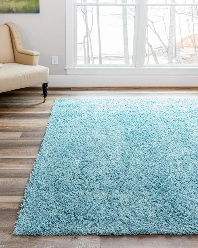 Vista 431 de Unique Loom Colección Davos Shag - Alfombra Lino