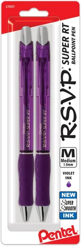 Vista 6 de Pentel RSVP Bolígrafo retráctil súper suave, surtido, paquete de 8 (BX480BP8M)