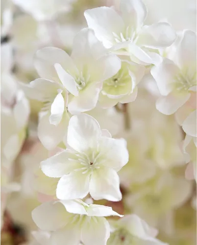 Vista 6 de FiveSeasonStuff Tallos de seda de flor de cerezo real Touch, flores artificiales para decoración del hogar, bodas y eventos